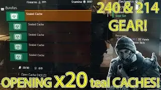 The Division: Opening x20 Teal Sealed Caches!