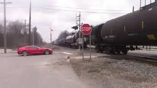 #4/1/20 CSX #D711 WB Mixedfreight Leading With 3 CSXS 87 5481 6555. @ Emmett, MI.