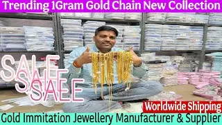 One Gram Gold Chain Manufacturer | Cheapest One Gram Gold Jewellery Wholesalers in Delhi 
