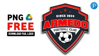 Cara Membuat Logo sepakbola dengan mudah || logo football, Futsal, club || Desain logo Pixallab