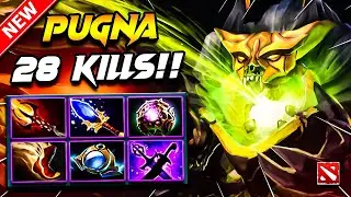 Dota 2 PUGNA Gameplay | 28 Kill!! PUGNA DOTA 2 Gameplay | Pugna Carry Build Pro Gameplay Guide 7.39