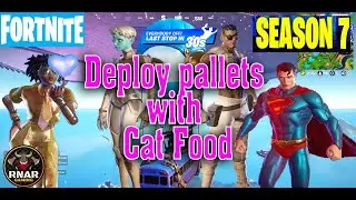 Deploy pallets with Cat Food around the IO base - Fortnite Session 7