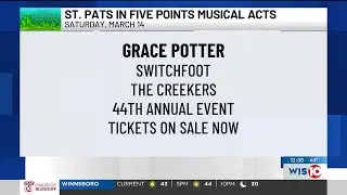 Grace Potter, Switchfoot to headline 2026 St. Pat&rsquo;s in Five Points