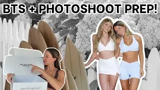 BTS + Photoshoot prep for my activewear brand's collab with NYC influencer Halley Kate!