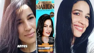 TESTANDO A TINTA MAXTON 1.01 PRETO CARVÃO DA EMBELEZE, Você mais surpreendente, FICOU MUITO PRETO!!