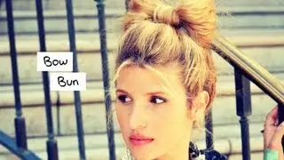 DIY Hair Bow Bun and Styling Tutorial by Mr. Kate