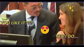 Johnny Depp's cute gesture,passing candies to his team
