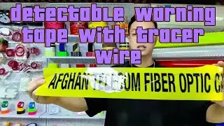 Detectable underground warning tape,detectable underground caution tape