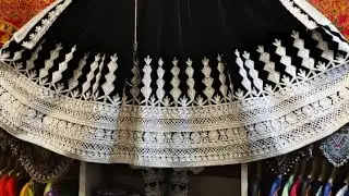 Black colour velvet suti beautiful design afghani fashion dress Peshawar Pakistani
