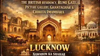 CH-03 LUCKNOW VLOG BRITISH RESIDENCY,RUMI GATE,PICTURE GALLERY, GHANTAGHAR&CHHOTA IMAMBARA#vlog#up 