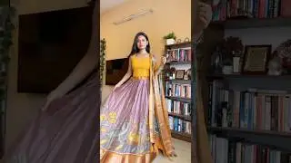 Semi-Stitched lehenga || lehenga from Myntra #lehenga #myntrahaul #ytshorts