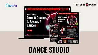 Canva Dance Studio Website Design &ndash; Create Stunning Graphics for Your Studio!