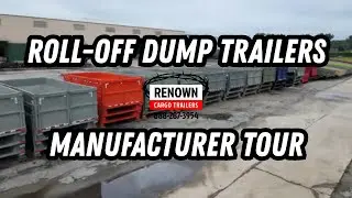 Roll-Off Dump Trailer Manufacturer Tour | Heavy Duty Rolloff Containers from Renown Cargo Trailers
