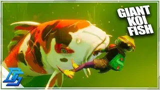 HEADING INTO THE POND...GIANT KOI FISH! - Grounded Multiplayer Gameplay - Part 11
