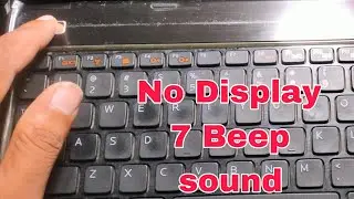 How to Fix Dell Laptop Series Beep  Sound Audio Power On No Screen Display Problem#Macnitesh