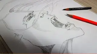Drawing a Vampire with Pencil | Devil Vampire Art step by step