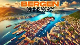 Bergen Norway  4K Drone Footage