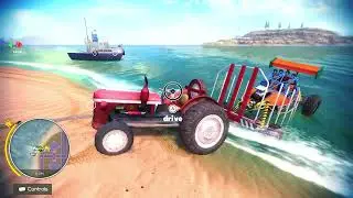HEAVY Duty Farming Tractor Recovery Off-road Vehicle Off The Road Unleashed Nintendo Switch Gameplay