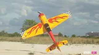 เครื่องบินบังคับ YAK 54 เบนซิน 55 cc.Yak 54 3D Rc airplane with 55cc gasoline engine, stunt flying.