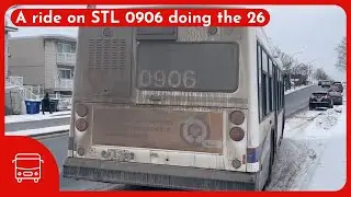 A ride on STL 0906 doing the 26 Metro Montmorency - 2009 NovaBus LFS