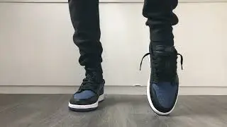 Air Jordan 1 Retro Low Mystic Navy On Feet