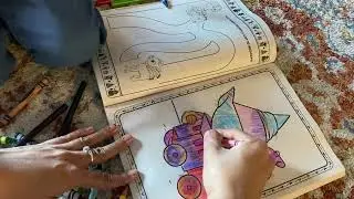Toy train kids song educational video drawing coloring-puzzle-games-Christmas holiday song learning