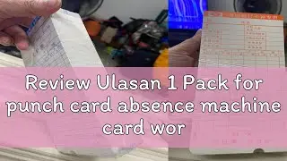 Review Ulasan 1 Pack for punch card absence machine card worker attendance staff time recorder kad