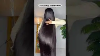 Grocery shiny glass hair at home #haircare #frizzyhair #shorts #chhayaranii
