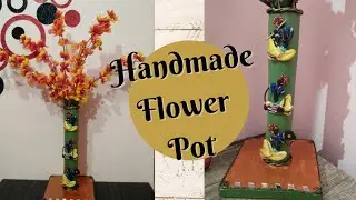 DIY Vase/Wall Putty Craft ideas/Wall Putty Flower Pot/Clay Musicians