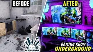 I Built Underground Gaming Room - House Flipper (Hindi)