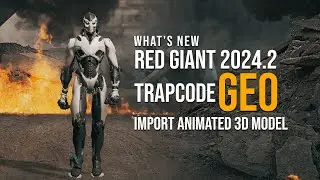 Red Giant Trapcode 2024.2 GEO tutorial | Import animated 3d model in After Effects!