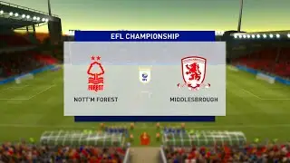 Nottingham Forest vs Middlesbrough | EFL Championship (20/01/2021) | Fifa 21