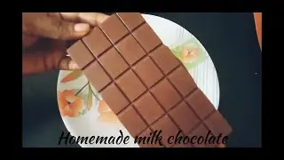 Homemade Milk Chocolate/ with Coconut Oil/Silky smooth Chocolate