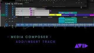 Avid Media Composer &mdash; Добавить/вставить дорожку