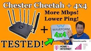✅Сотовый маршрутизатор 5G + внешняя антенна Waveform 4x4 MIMO &mdash; самая высокая скорость и пинг &mdash; Chester Cheetah