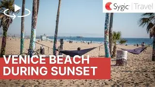 360 video: Venice Beach during sunset, Los Angeles