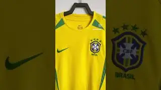 World Cup 2002 Brazil home kit #retrofootballshirt #footballshirt