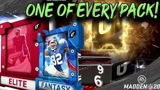 ONE OF EVERY GOOD PACK *I COULDNT BELIEVE IT* | MADDEN 20 PACK OPENING