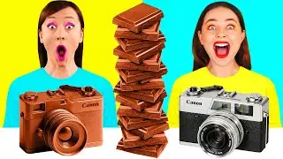 Real Food vs Chocolate Food Challenge | Amazing Cooking Hacks by TeenTeam Challenge