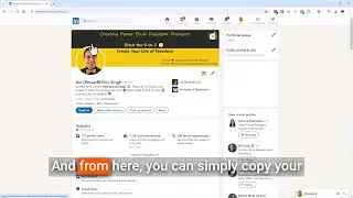 LinkedIn: How To Copy Your Profile URL on Desktop