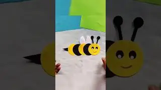 Honey Bee 🐝 Craft Easy#shorts