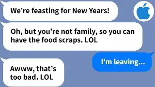 【Apple】At New Year's dinner, my MIL only feeds me scraps because I'm 'not family' so I left for...