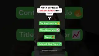 BEST WEBSITE FOR CONTENT IDEAS 🔥