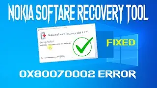 Nokia software recovery tool installation  Error Solution