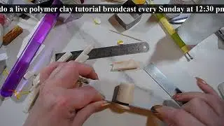 Little flower canes from basic canes - polymer clay live tutorial