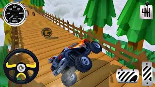 Monster Truck 4x4 Racing Simulator 3D - New Impossible Hill Climb Stunt Game - Android GamePlay