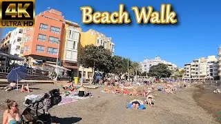 TENERIFE - BEACH WALK | Playa del M&eacute;dano | Beautiful Weather 🌞 Winter 2022