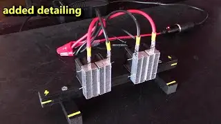 DIY 12v Space Heater (w/2 heating elements!) 150F(65C) dual fans, AC/DC power solar/batt/car options