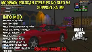 MODPACK POLOSAN HD STYLE PC V2 NO CLEO||SUPPORT GTA SA-MP 100MB 11,12&13