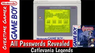 Castlevania Legends GAME BOY All Passwords